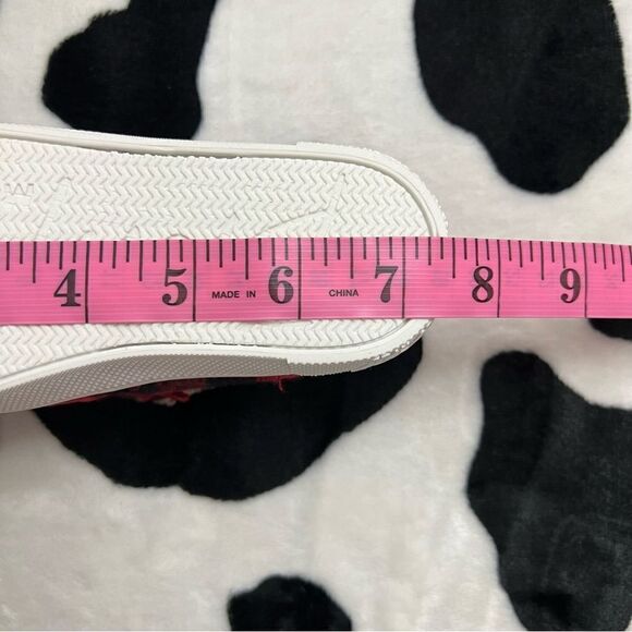 NWOT Blowfish Red and Black Buffalo Plaid Sherpa Lined Sneakers Toddler Sz 10 - Picture 9 of 9